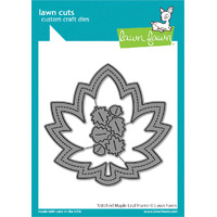Lawn Fawn - Lawn Cuts - Outside In Stitched Maple Leaf Frame - LF3249