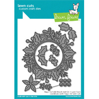 Lawn Fawn - Lawn Cuts - Magic Iris Holly Wreath Add-On - LF3253