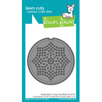 Lawn Fawn - Lawn Cuts - Embroidery Hoop Snowflake Add-On - LF3260