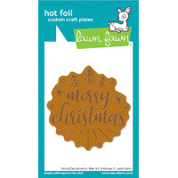 Lawn Fawn - Hot Foil - Foiled Sentiments: Merry Christmas Hot Foil Plates - LF3262
