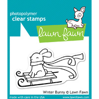 Lawn Fawn Stamps Winter Bunny LF327 