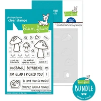 Lawn Fawn - To My Fungi - Stamp and Colouring Stencil Bundle
