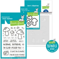 Lawn Fawn - To My Fungi - Stamp and Die and Colouring Stencil Bundle