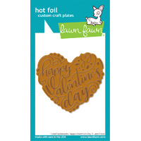 Lawn Fawn - Hot Foil - Happy Valentine’s Day Hot Foil Plate - LF3321