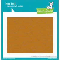 Lawn Fawn - Hot Foil - Cloud Background: Landscape Hot Foil Plate - LF3388