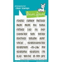 Lawn Fawn - Stamps - Henry’ Build-A-Sentiment: Family - LF3509