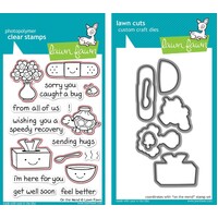 Lawn Fawn On The Mend Stamp+Die Bundle