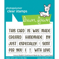 Lawn Fawn - Stamps - Henry’s Build a Sentiment: Made For You - LF3606