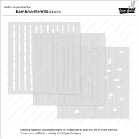 Lawn Fawn - Lawn Clippings - Bamboo Stencils - LF3621
