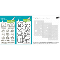 Lawn Fawn - Spring Basket - Stamp and Die and Colouring Stencil Bundle