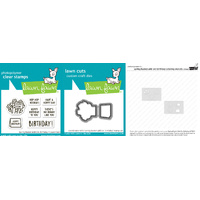 Lawn Fawn - Spring Basket Add-On: Birthday - Stamp and Die and Colouring Stencil Bundle