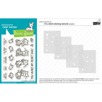 Lawn Fawn - It’s a Bird! - Stamp and Colouring Stencil Bundle