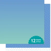 Lawn Fawn - Paper - Gleeful Gradients - Midday Skies - LF3759