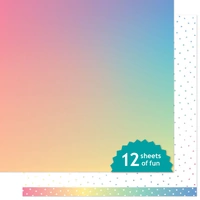 Lawn Fawn - Paper - Gleeful Gradients - Northern Lights - LF3761