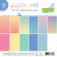 Lawn Fawn - Paper - Gleeful Gradients - Petite Paper Pack - LF3762