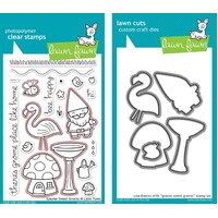 Lawn Fawn Gnome Sweet Gnome Stamp+Die Bundle