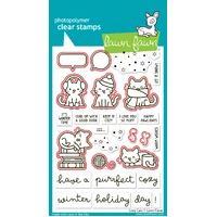 Lawn Fawn - Cozy Cats - Stamp and Die Bundle