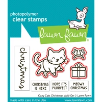 Lawn Fawn - Cozy Cats Christmas Add-On - Stamp and Die Bundle