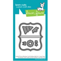 Lawn Fawn - Lawn Cuts - Center Picture WindowCard Holliday Add-On Dies - LF3918