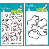 Lawn Fawn Critters On The Savanna Stamp+Die Bundle