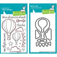 Lawn Fawn Blue Skies Stamp+Die Bundle