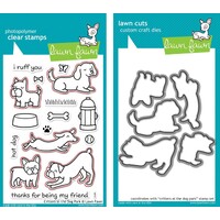 Lawn Fawn Critters At The Dog Park Stamp+Die Bundle