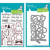 Lawn Fawn Love You S'more Stamp+Die Bundle