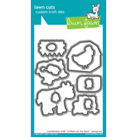 Lawn Fawn Cuts Critters on the Farm Dies LF686 