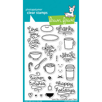 Lawn Fawn Stamps Love You A Latte LF704 