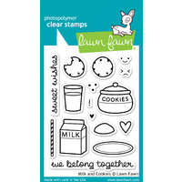 Lawn Fawn Stamps Milk and Cookies LF725 