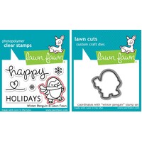 Lawn Fawn Winter Penguin Stamp+Die Bundle