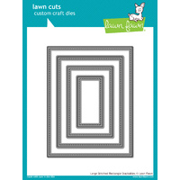 Lawn Fawn Cuts Large Stitched Rectangle Stackables Dies LF767 