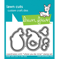 Lawn Fawn Cuts Whale You Be Mine Dies LF792 