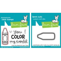 Lawn Fawn Color My World Stamp+Die Bundle