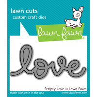 Lawn Fawn Cuts Scripty Love Dies LF794 