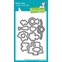 Lawn Fawn Cuts Happy Wedding Dies LF888 