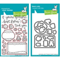 Lawn Fawn Fintastic Friends Stamp+Die Bundle