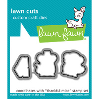 Lawn Fawn Cuts Thankful Mice Dies LF937 
