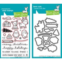 Lawn Fawn Toboggan Together Stamp+Die Bundle