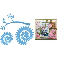 Marianne Design Dies Creatables Die Branch and Flowers 2 Die Set LR0257 