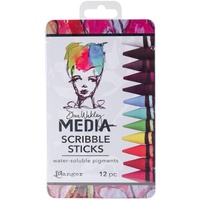 Dina Wakley Media Scribble Sticks Set 1 12pk