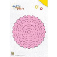Nellie's Multi Frames Dies Round Wavy Circle MFD071 