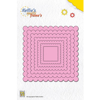 Nellie's Multi Frames Dies Wavy Square MFD073 