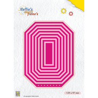 Nellie's Multi Frames Dies Booklet Rectangle MFD115