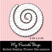 My Favourite Things - Die-namics MFT-123 Rolled Scallop Flower Die