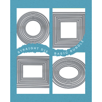 Scrap Dragon Straight Nesting Dies Bundle Circle Square Rectangle Oval