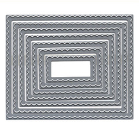 Scrap Dragon Nesting Dies Rectangle Scallop 
