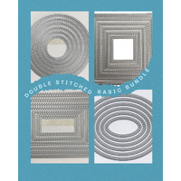 Scrap Dragon Double Stitched Nesting Dies Bundle Circle Square Rectangle Oval