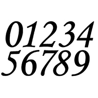 Scrap Dragon Dies Numbers Italics Large 38mm