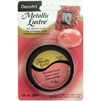 Deco Art Metallic Lustre Wax Finish 1oz Polished Coral